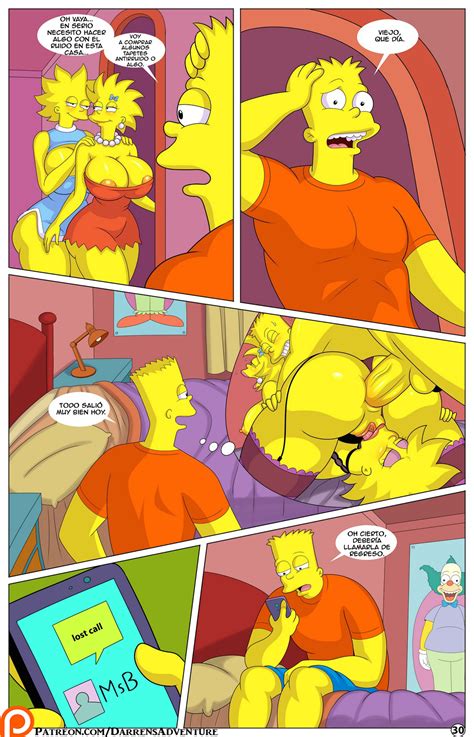 La Aventura De Darren Los Simpsons ChoChoX Comics Porno