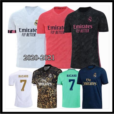 Featuring home, away, and third style jerseys, you can wear any style of your favourite team's kit, and even have matching shorts and socks to wear at your own. Real Madrid Fc Jersey 2021 - Real Madrid CF 2019/20 Mens ...