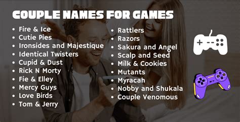 500 Gamer Couple Nicknames Gaming Duo Names For Couples