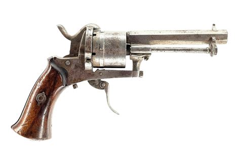 Lot Antique Belgium Folding Trigger Pinfire Revolver