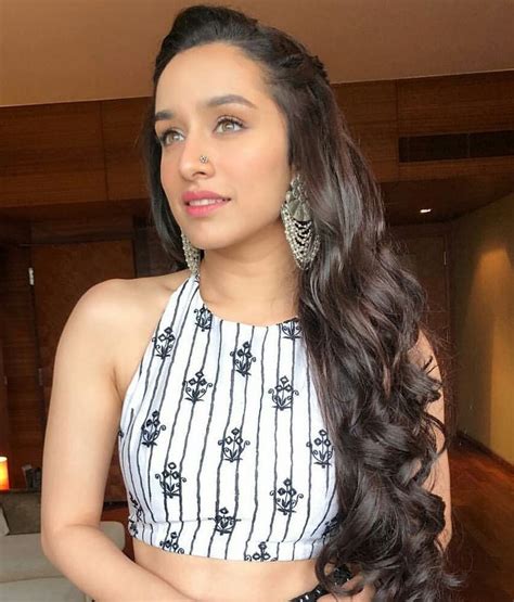 Shraddha Kapoor New 2018 In White And Blacl Dress The Most Beautiful