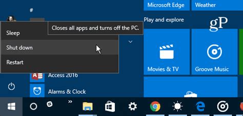 Windows 10 Shutdown Restart Hibernate And Sleep Roundup