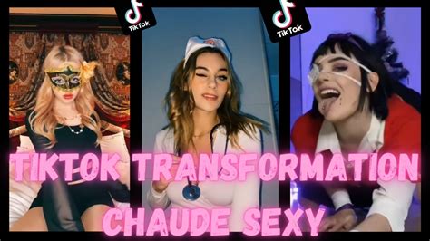 Tiktok Filles Plantureuses Plus Sexy Ce Moment Tiktokeuse Tendance Lingerie Sexy Corps De Rêve