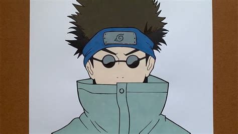 Speed Drawing Shino Aburame Team 8 Naruto Youtube