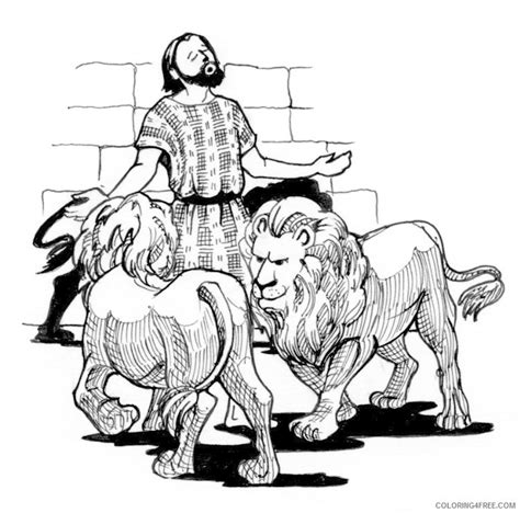 15 Daniel And The Lions Den Coloring Pages Free Printable Coloring Pages