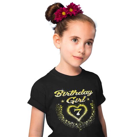 7th Birthday Girl Shirt 7th Birthday Shirt For Girls 7 Birthday Shirt 7th Birthday Outfit For