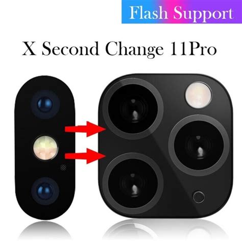 Metal Fake Lens Camera Cover For Iphone X Xs Max Change To Iphone 11