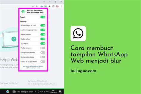 Cara Blur Tampilan Whatsapp Web Untuk Menjaga Privasi