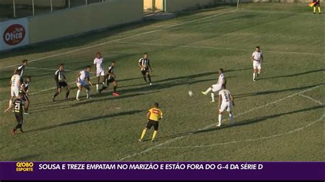 Globo Esporte PB Sousa e Treze empatam sem gols no Marizão pela
