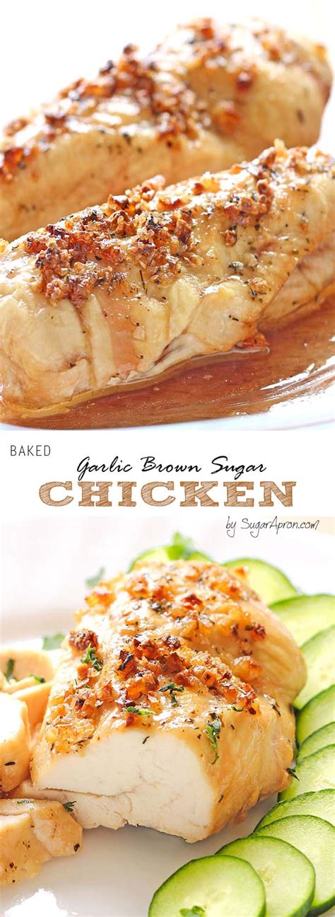 Baked Garlic Brown Sugar Chicken Sugar Apron