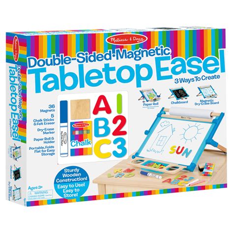 Melissa And Doug Deluxe Double Sided Tabletop Easel