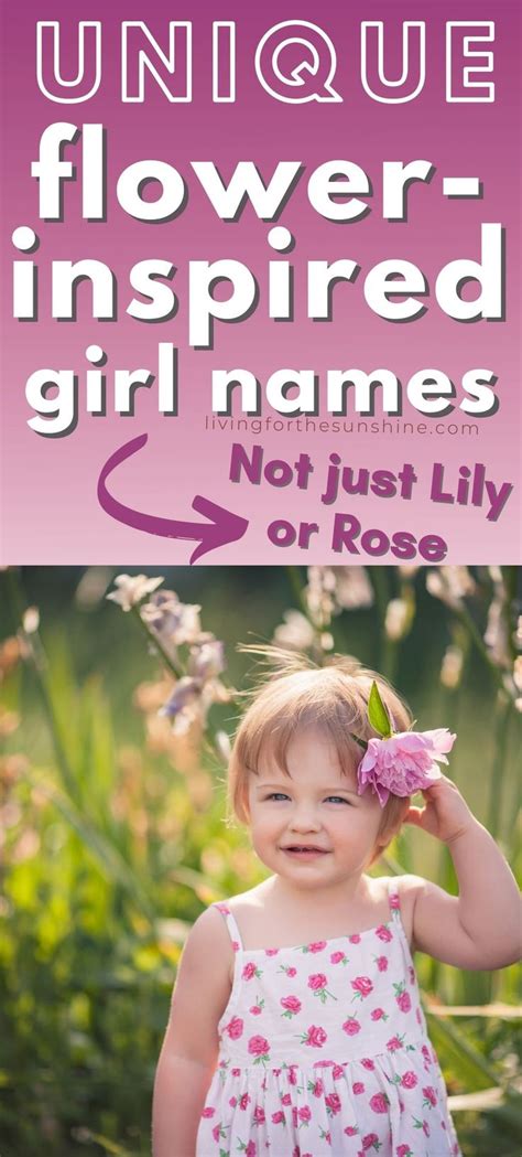 Stunning And Uncommon Flower Names For Girls In 2021 Flower Names For