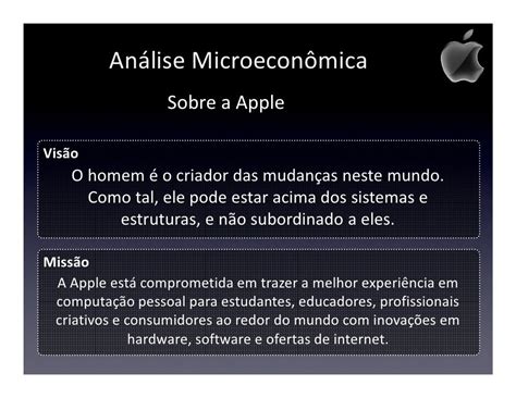 Apple Visão Missão E Valores