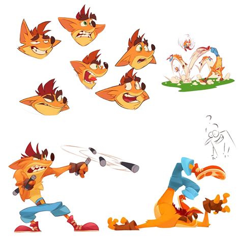 Crash Expressions Art Crash Bandicoot It S About Time Art Gallery