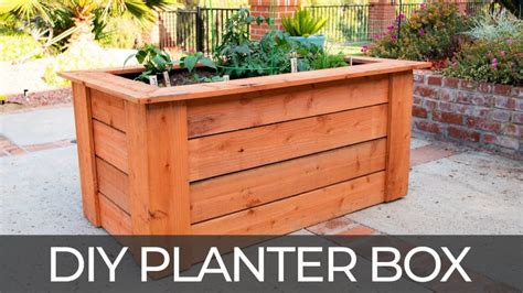 Planter boxes are a classic springtime project and we've always wanted to design and build one in our own style. DIY Raised Planter Box (w/ Hidden Wheels) | Mr. Fix It DIY