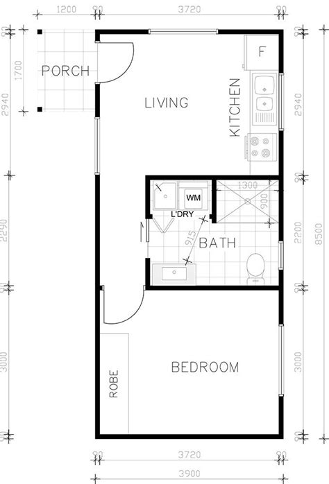 Bedroom Granny Flat Floor Plans Australia Floorplans Click
