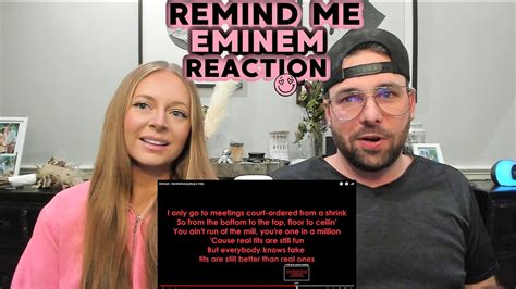 Eminem Remind Me Reaction Breakdown Revival Real Unedited