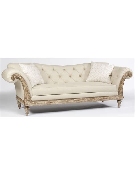Elegant Tufted Carved Sofa Elegant Furnishings