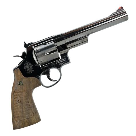 Smith Wesson M Inch Pellet Co Burnished Metal Airgun Revolver Trimex Wholesale Uk