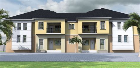 Contemporary Nigerian Residential Architecture 3 Bedrooms Flats 4 Units