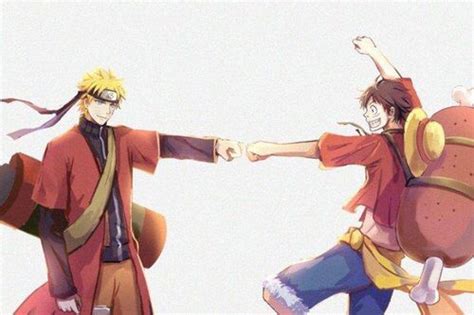 Naruto × Luffy Naruto Anime Crossover One Piece Crossover Naruto