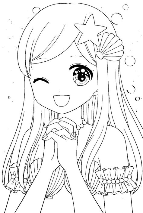 Anime Girls Coloring Pages 100 Printable Coloring Pages