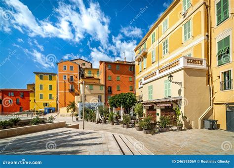 Colorful Houses In Menton France Editorial Stock Image Image Of