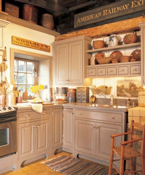 3 Ideas For Decorating With Primitives And Folk Art Rustic Kitchen
