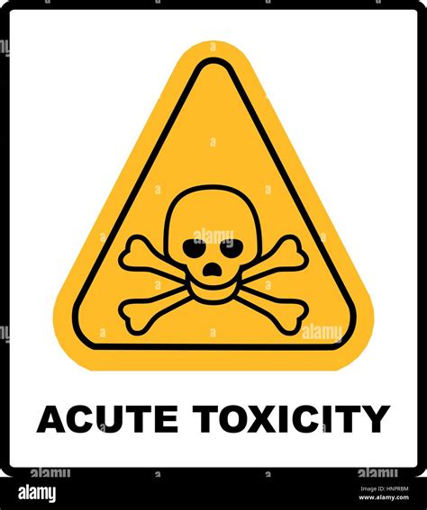 Hazard Pictogram Acute Toxicity Hazard Symbol Vector Banner For