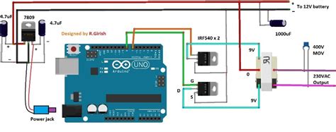 Simple Square Wave Inverter Circuit Using Arduino