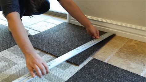 How To Install Carpet Tile Flooring Youtube