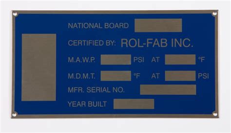 Nameplates Custom Aerospace Aluminum Metal Nameplates By Metal