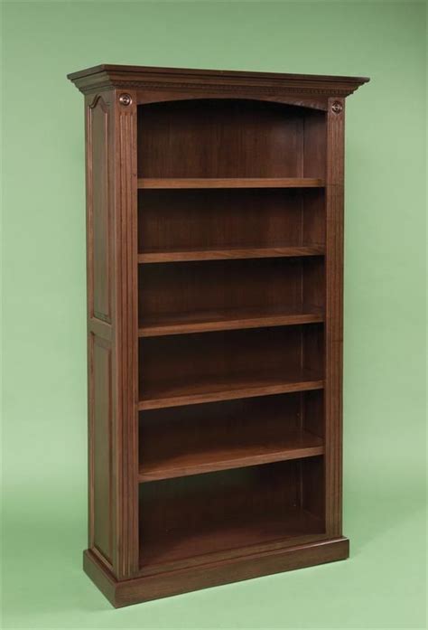 Amish Premium Raised Panel Solid Wood Bookcase Wood Bookcase Wood