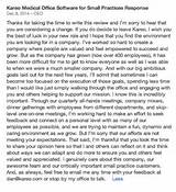 Response To Employee Review