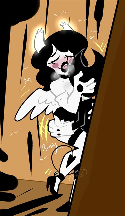 Rule 34 1boy 1girl 1girls Alice Angel Bendy Bendy And The Ink Machine