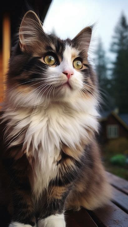 Calico Norwegian Forest Cat Pictures And Breed Profile Of A Calico