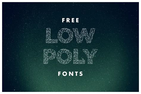 11 Free Low Poly Fonts Hipsthetic