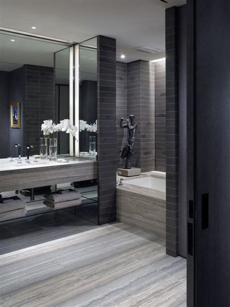 Changing up your bathroom wall decor to match your design goals doesn't we have some bathroom wall décor ideas to enhance possibly the most neglected place in your home, whether you have four blank walls scre. TriBeCa Loft - Modern - Bathroom - new york - by GATH ...