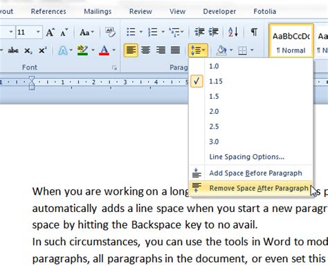 Line And Paragraph Spacing In Word Tutorial