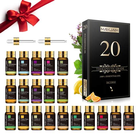 Buy Mayjam 20pcs Pure Essential Oil Set T Box Lavender Vanilla Rose