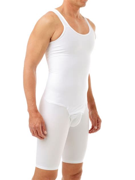 Underworks Mens Compression Bodysuit Girdle No Rear Zipper Deals Of The