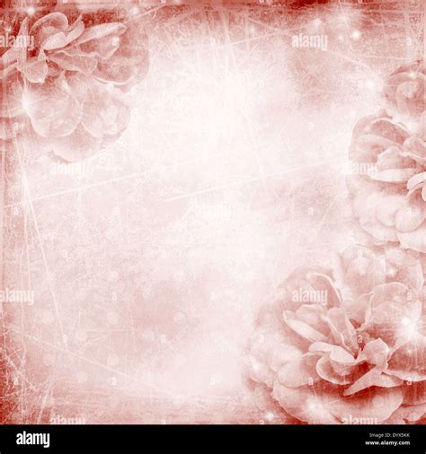 Beautiful pink wedding background with roses Stock Photo - Alamy