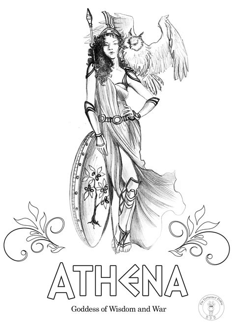 Printable Greek Gods And Goddesses Coloring Pages