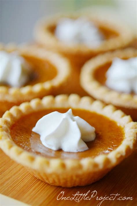 Mini Pumpkin Pies Recipes Home Inspiration And Diy Crafts Ideas
