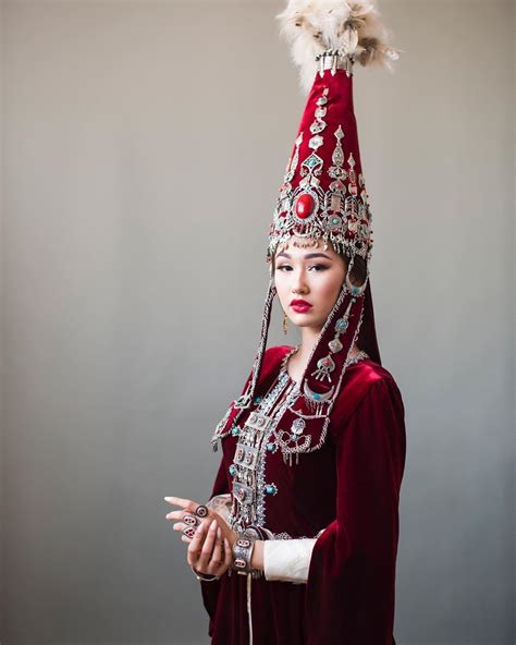 Kazakhstan Traditional Garment Traditional Outfits German Traditional Dress
