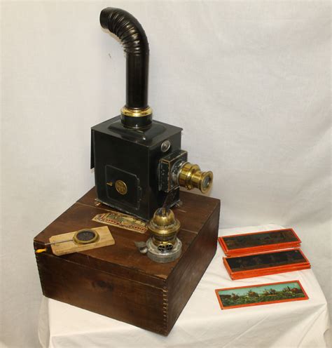 Bargain Johns Antiques Magic Lantern Complete With Slides Original Box 1908 Bargain