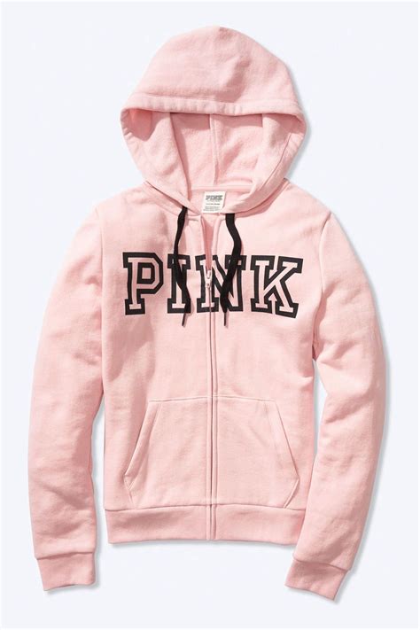 Buy Victorias Secret Pink Everyday Lounge Perfect Full Zip Hoodie From