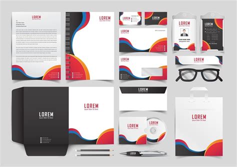 Corporate Identity Set Stationery Template Design Kit Branding