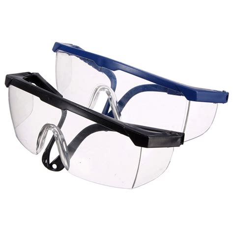 2x Vented Safety Eye Protection Protective Lab Anti Fog Clear Goggles Glasses Ebay
