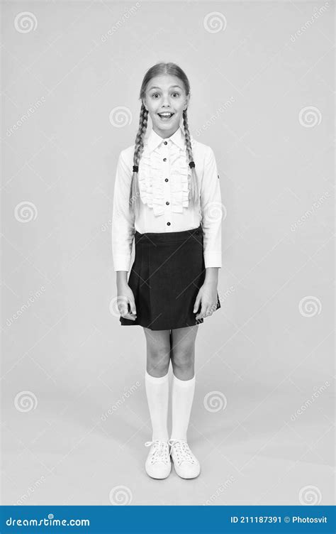 Perfect Schoolgirl Small Schoolgirl With Happy Smile Little